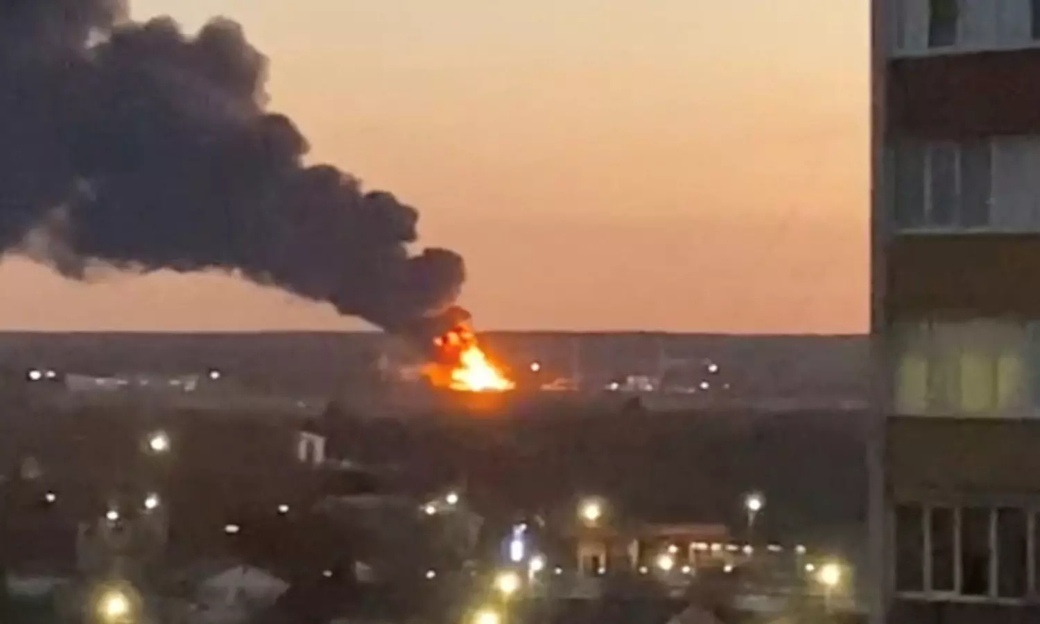 Two Russian buildings damaged in Ukraine’s drone attacks, Moscow airport closed briefly