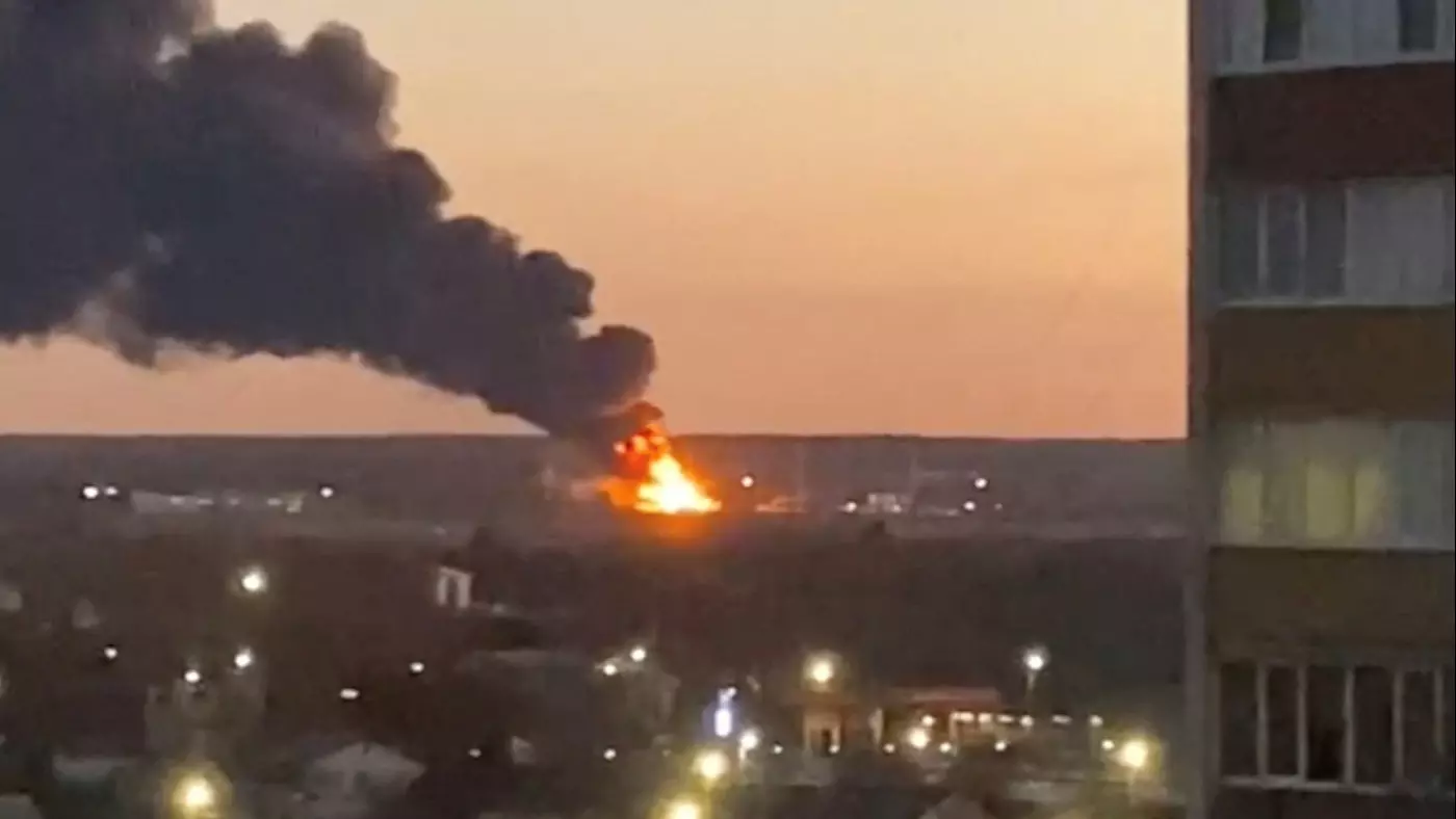 Two Russian buildings damaged in Ukraine’s drone attacks, Moscow airport closed briefly Two Russian buildings damaged in Ukraine’s drone attacks, Moscow airport closed briefly