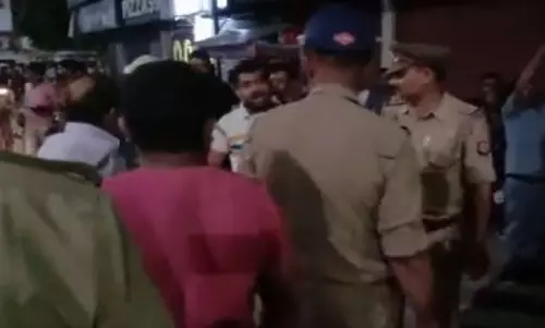 UP police arrest three for urinating on RSS office wall