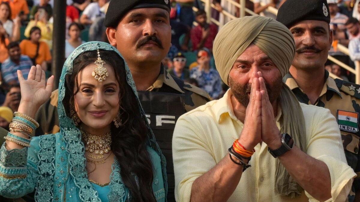 Sunny Deol, Ameesha Patel visit Attari-Wagah border ahead of Gadar 2 release