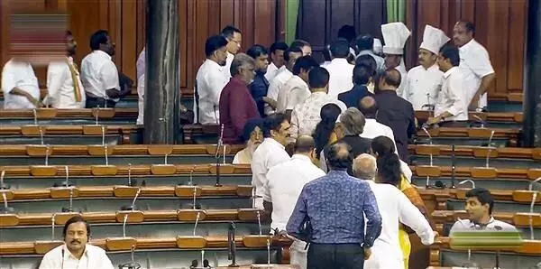 Manipur not mentioned in first 90 minutes of PMs speech; Opposition walks out in protest