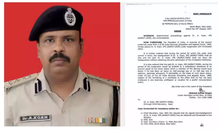 MHA suspends IPS officer for molesting woman tourist at Goa beach club