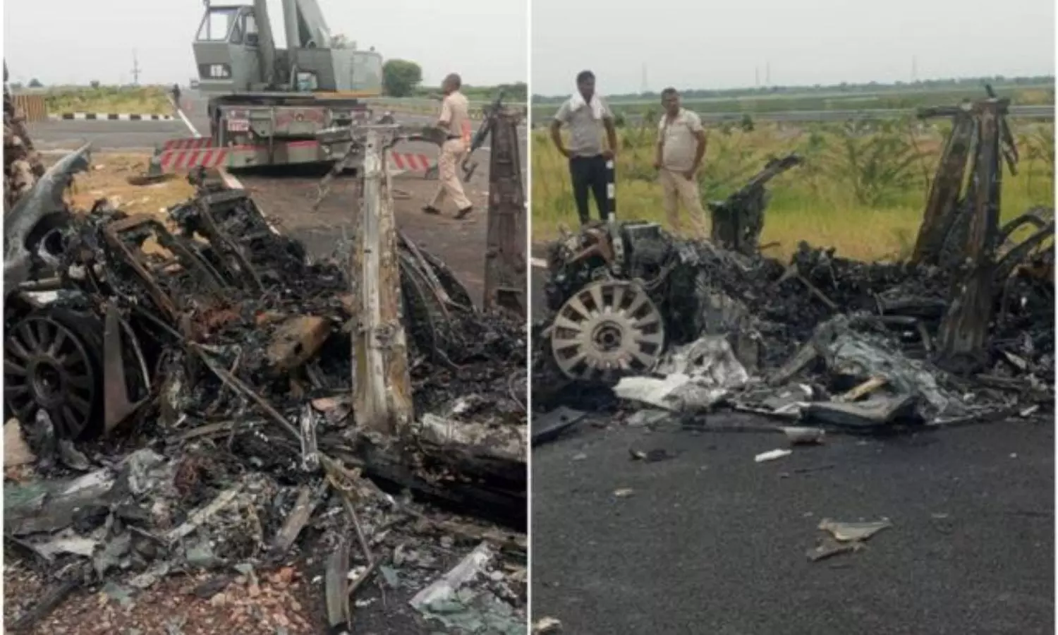 2 dead, 4 injured after Rolls-Royce collides with oil tanker on Delhi-Mumbai Expressway