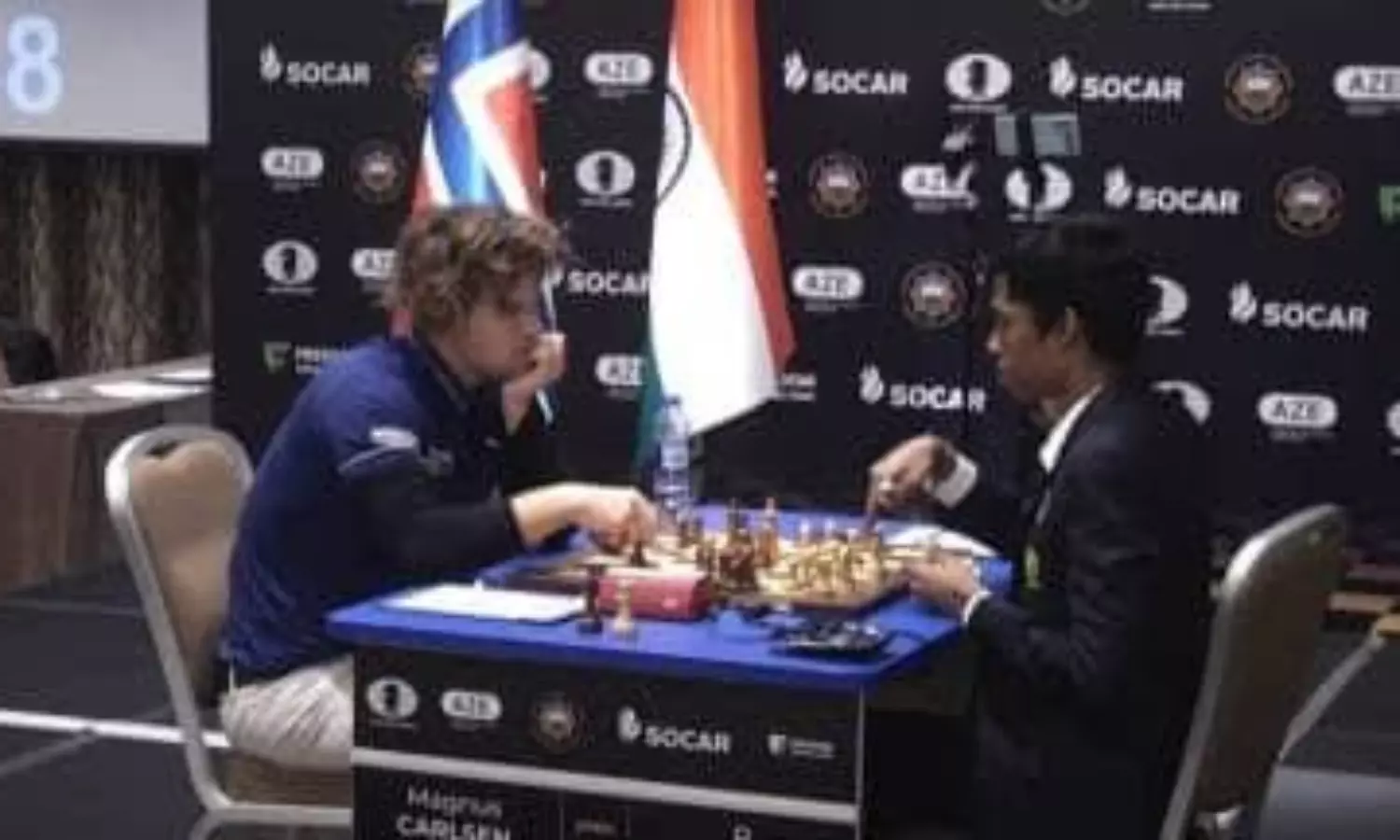 Second game between Praggnanandhaa, Carlsen ends in draw in World Cup final