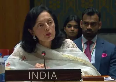 Indias UN envoy says India sets sights on limitless possibilities for humanity by aiming for moon