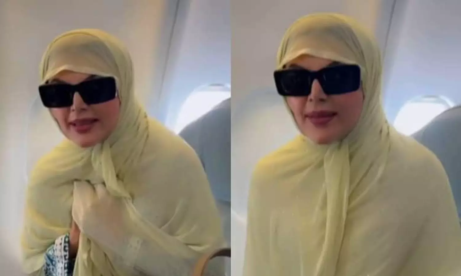 Rakhi Sawant in hijab leaves for Umrah, requests remembrance in prayers, see video