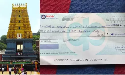 Donor of Rs 100 crore cheque to temple actually has Rs 17 in account