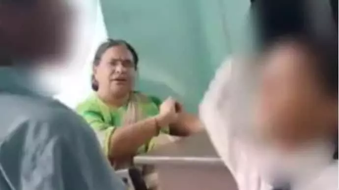 Muzaffarnagar police files FIR against school teacher in viral slap video