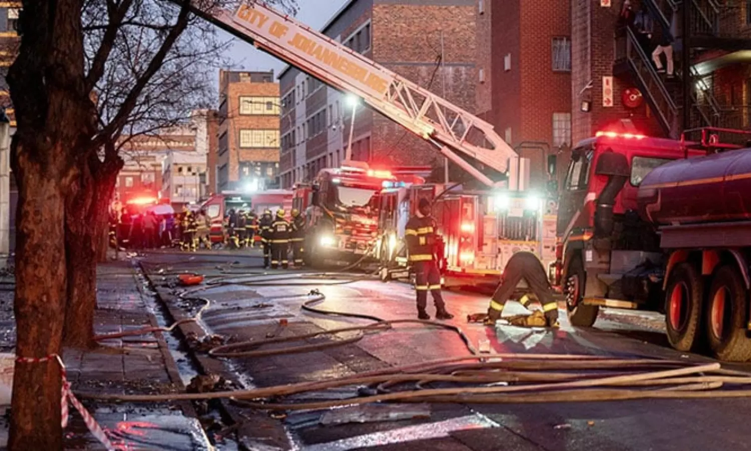 Major fire in Johannesburg building kills 73 including children