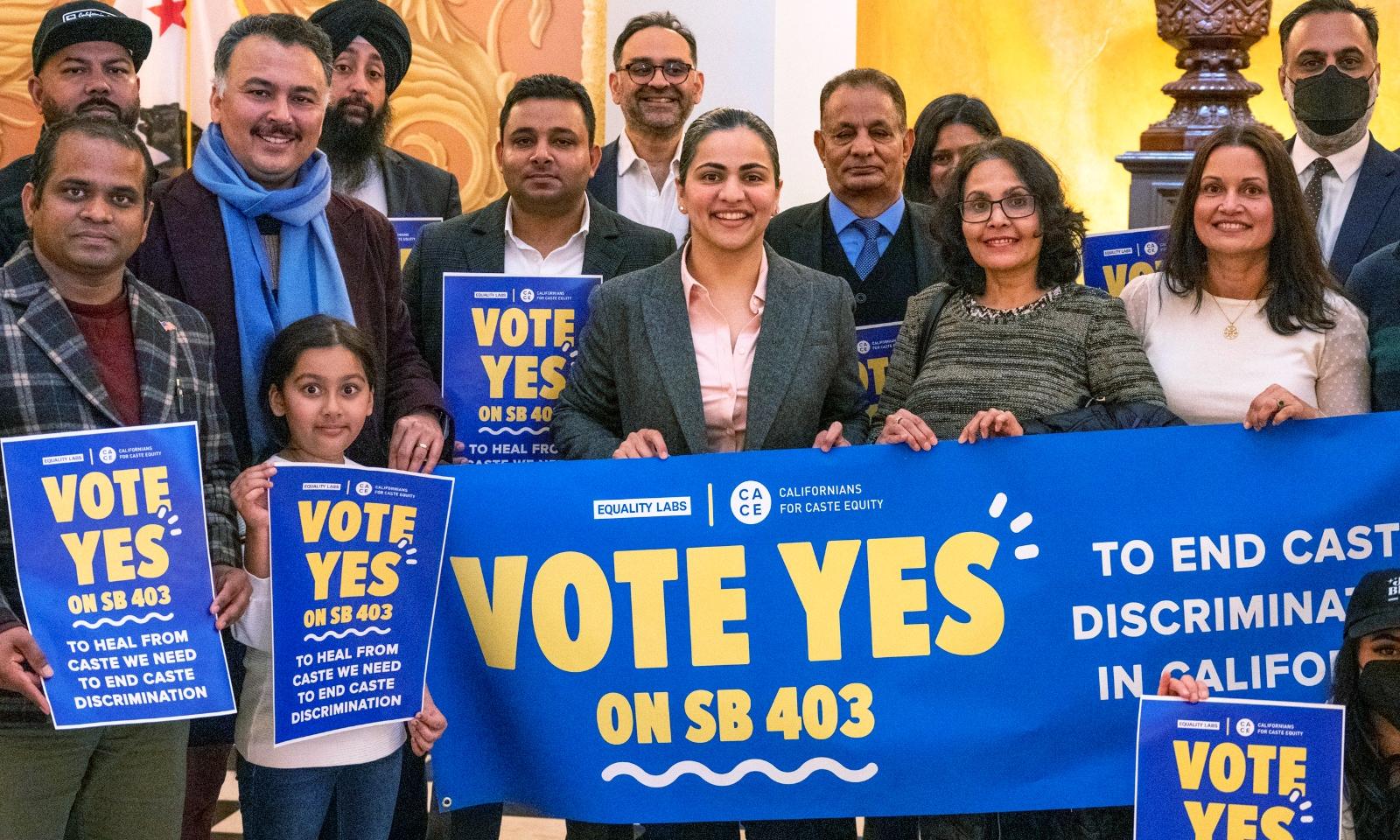 California passes anti-caste bill; supporters demand legalisation California passes anti-caste bill; supporters demand legalisation