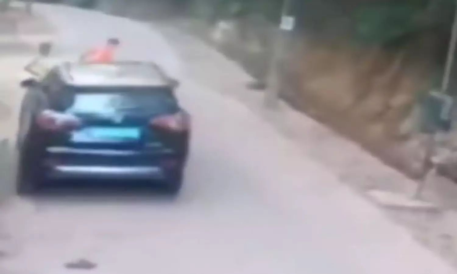 Visuals show man deliberately driving car over boy in Thiruvananthapuram