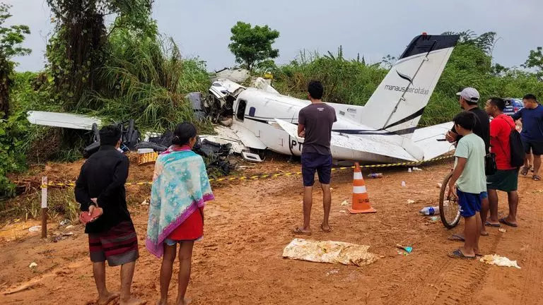 Plane crash in heavy rain in Amazon rainforest kills 14