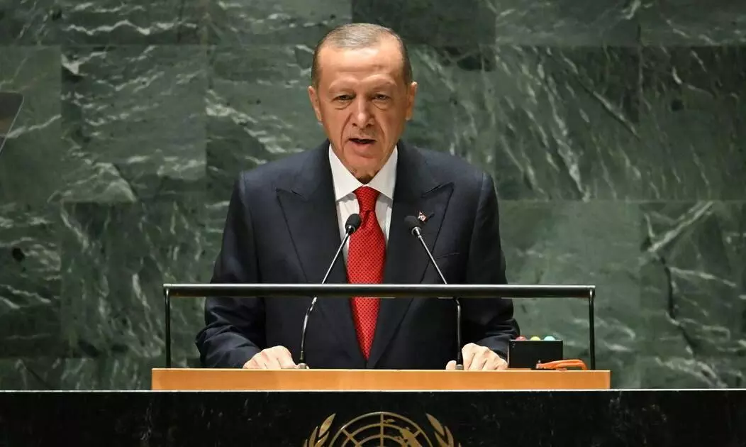Erdogan raises Kashmir issue again in UN, calls India to engage with Pakistan