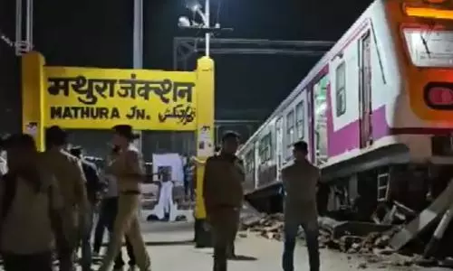 Train derails in Mathura after staff on video call keeps bag on throttle