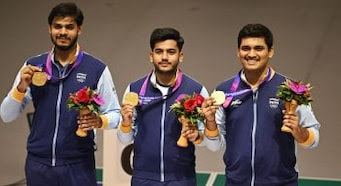 Asian Games: Golden win for Kusale, Tomar, Sheoran in 50m Rifle with record score