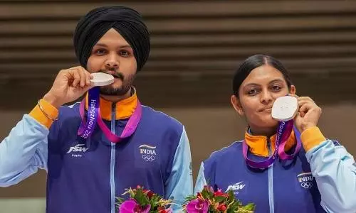 Asian Games: Sarabjot, Divya claim silver in 10m air pistol mixed team event