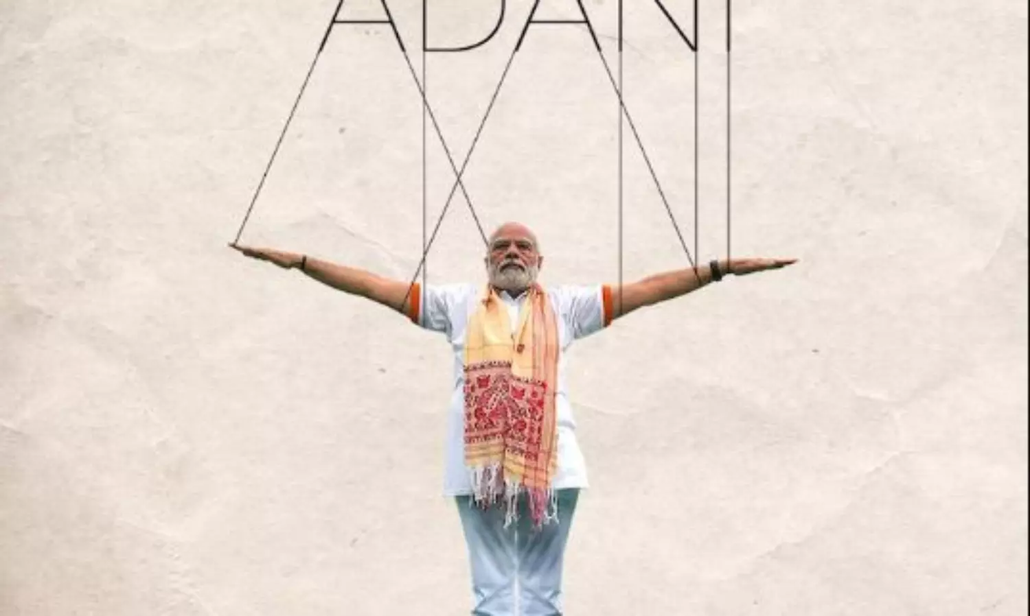 Congress’ ‘Modi Adani puppet’ poster to counter BJP’s ‘Rahul Ravan’ poster