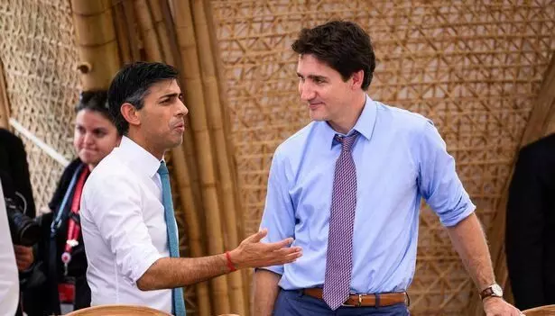 Sunak tells Trudeau he hopes to see de-escalation in India-Canada spat