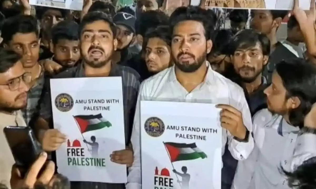 FIR lodged against 4 AMU students for march in support of Palestine
