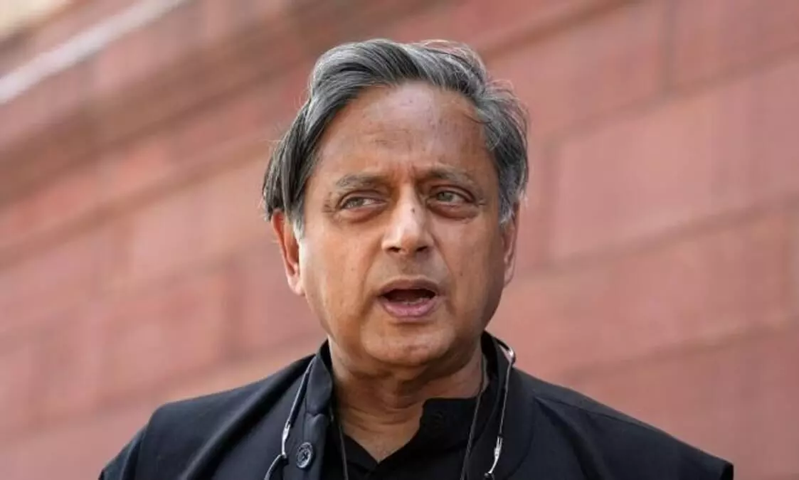 ‘This is cheap politics’: Tharoor on circulation of his cropped image with TMC MP Moitra