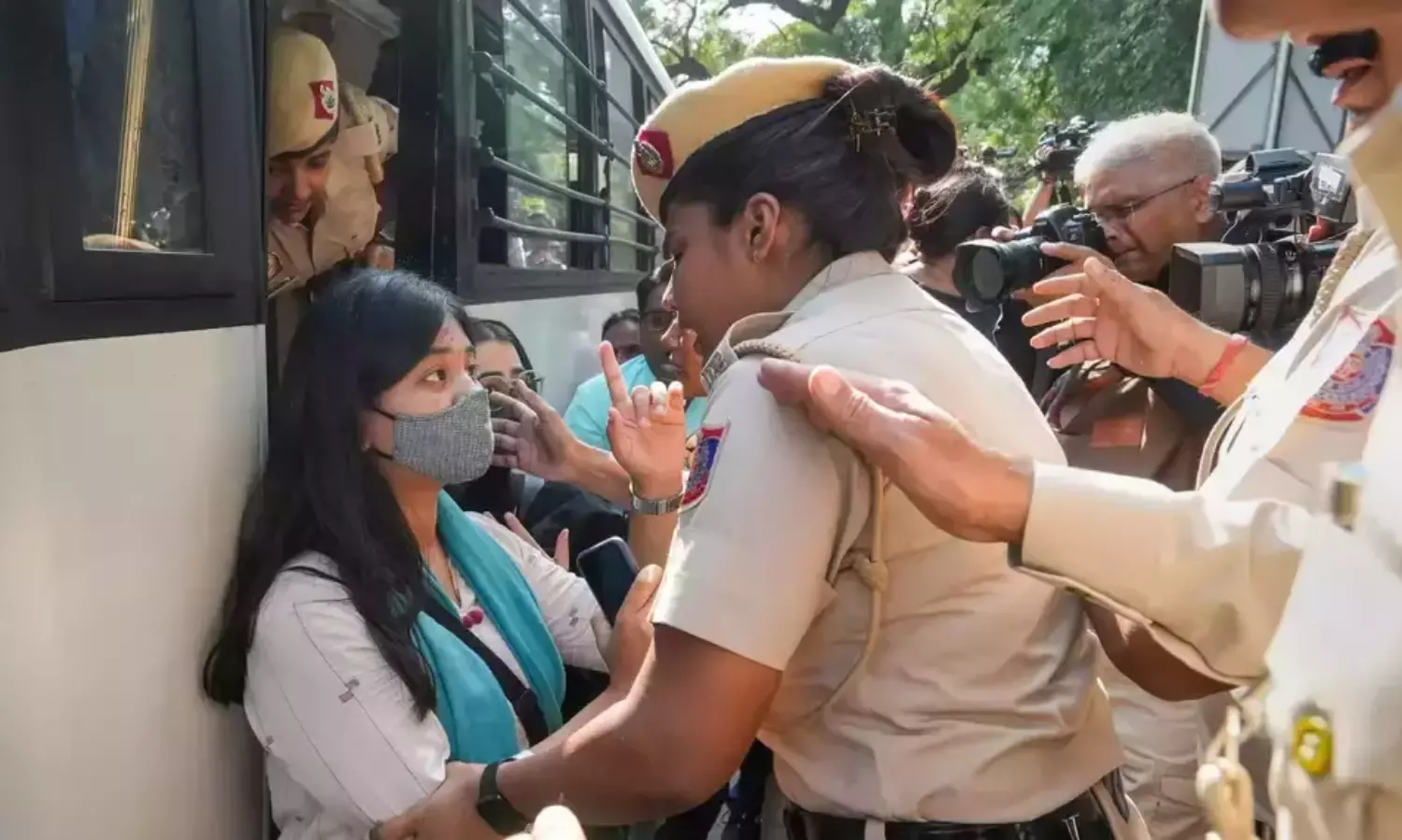 JNU, Jamia, DU students held for pro-Palestine protest outside Israeli embassy