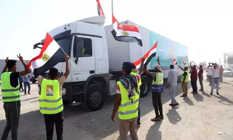 More planes carrying humanitarian aid for Gaza arrive in Egypt