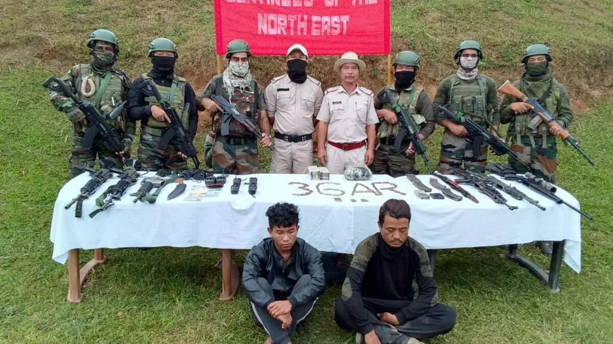 2 cadres of Myanmar-based militant outfit held in Manipur