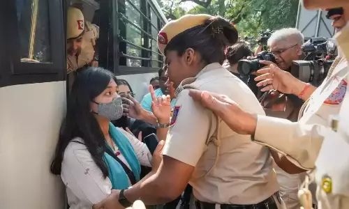 JNU, Jamia, DU students held for pro-Palestine protest outside Israeli embassy