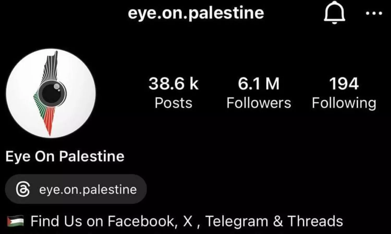 Alleging security breach, Meta shuts down pro-Palestinian account with 6 mn followers