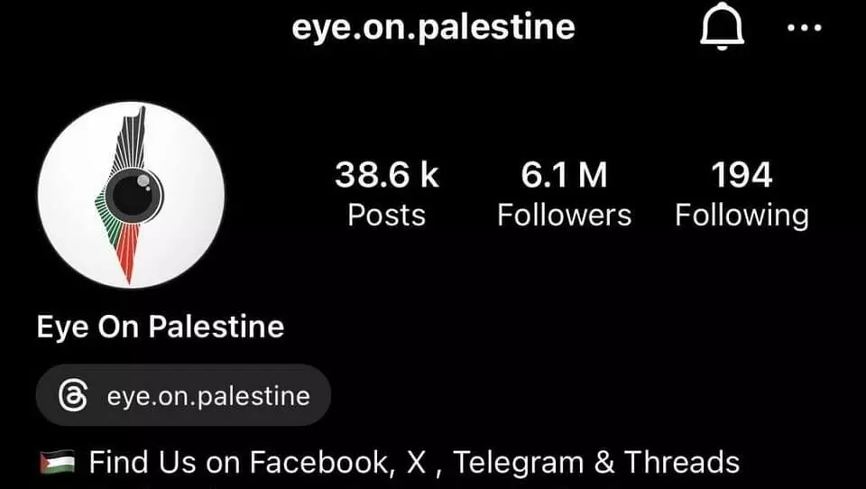 Alleging security breach, Meta shuts down pro-Palestinian account with 6 mn followers
