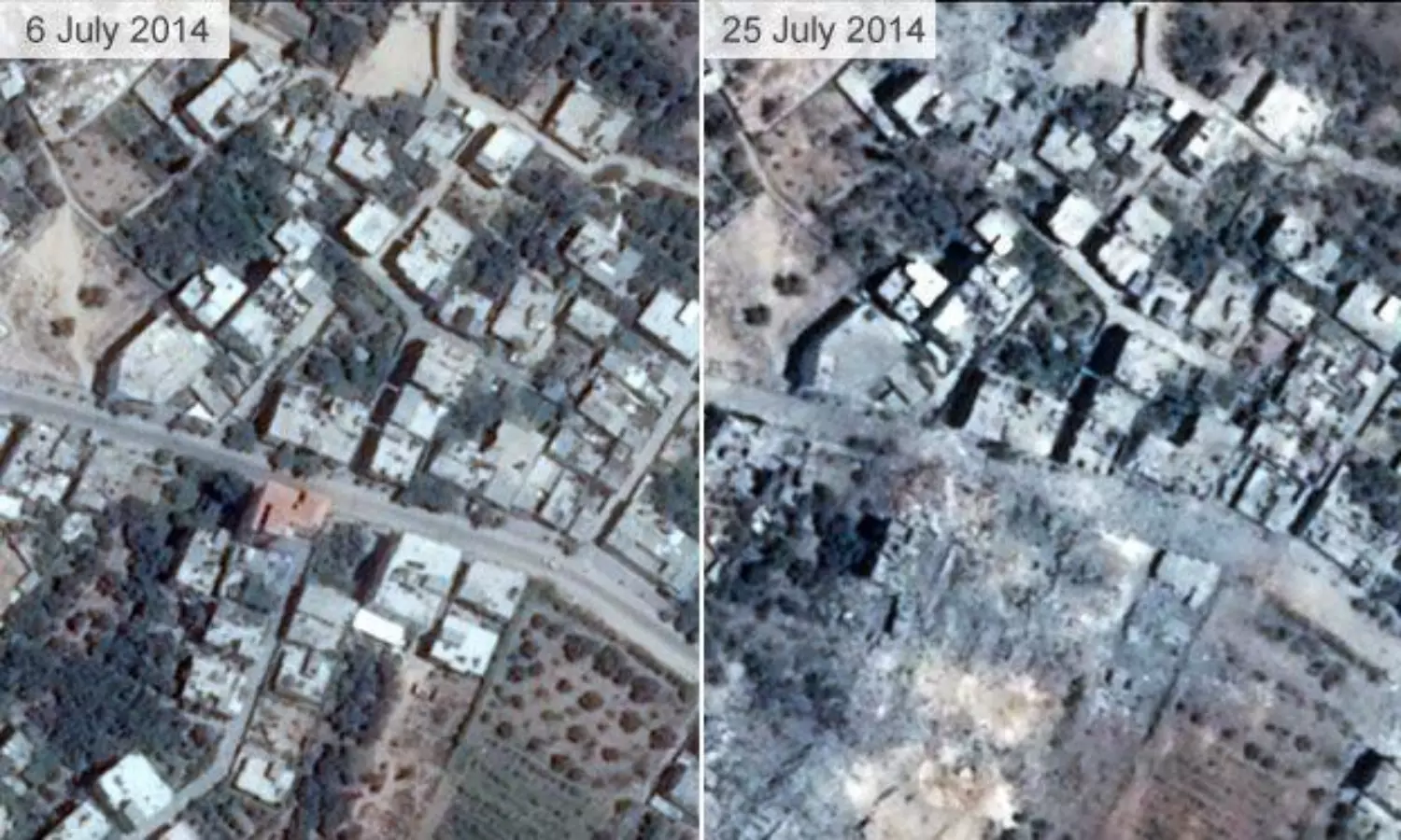 Israeli bombardments leave Gaza in ruins: Before-and-after satellite images tell a grim tale