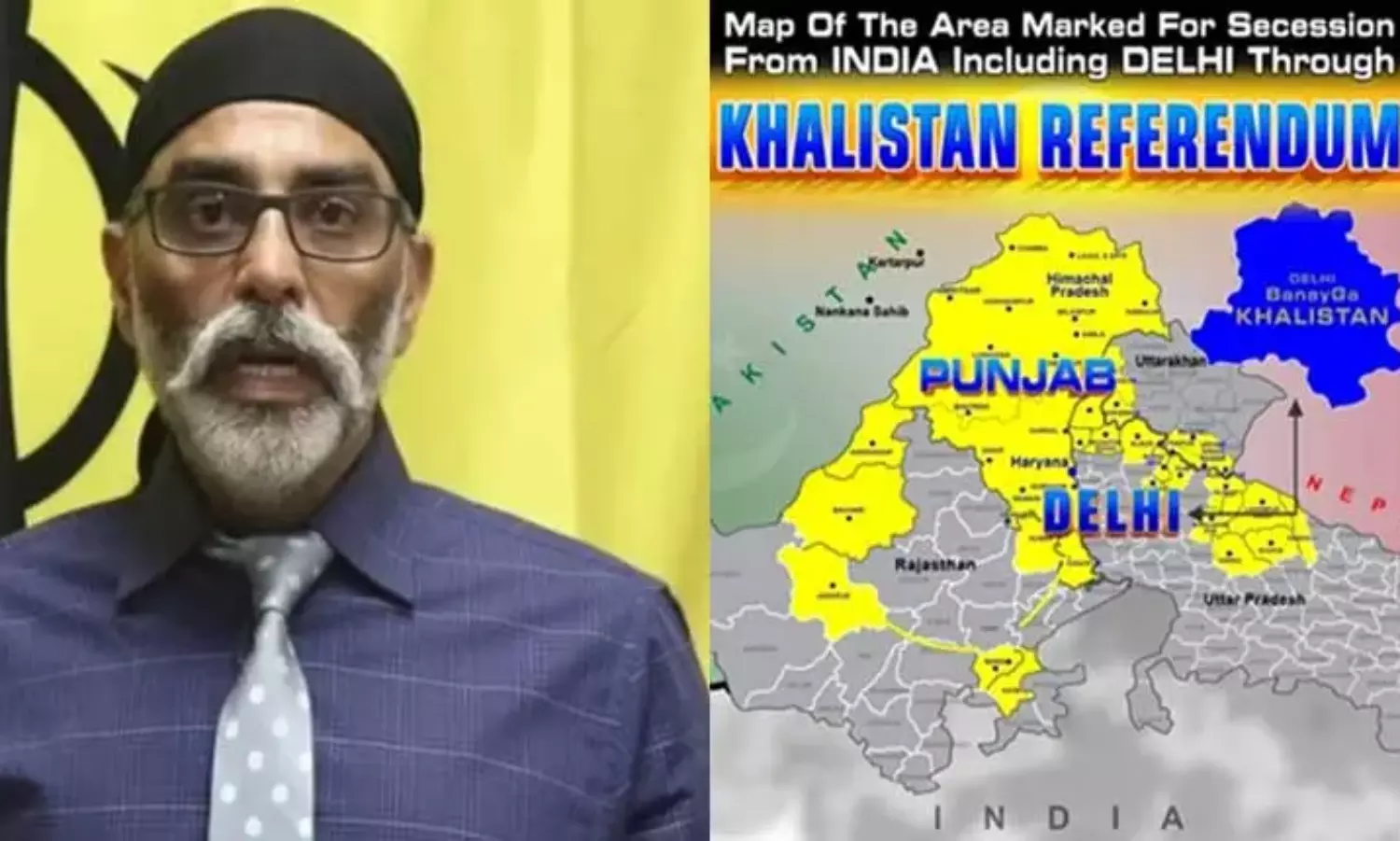 SFJ offers reward for Indian envoys arrest, includes Delhi in Khalistan map