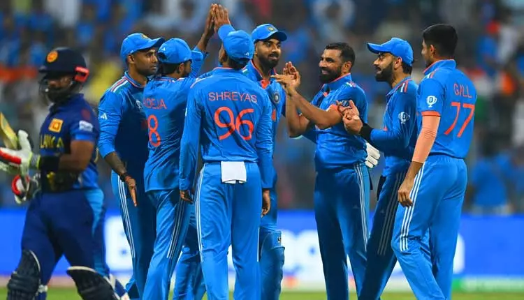 Mens ODI WC: India beat Sri Lanka by 302 runs making to semis