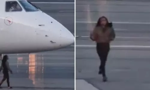 Australian woman runs to tarmac to catch missed flight due to depart