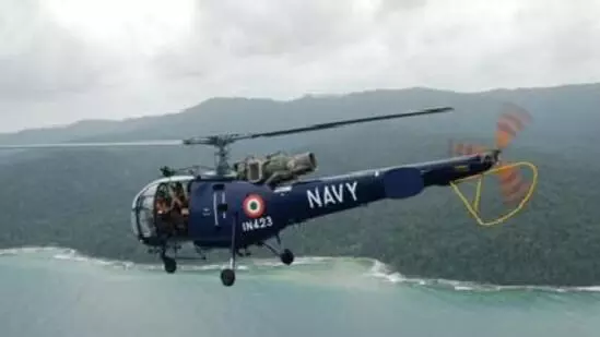 Chetak helicopter crashes at Kochi naval air station