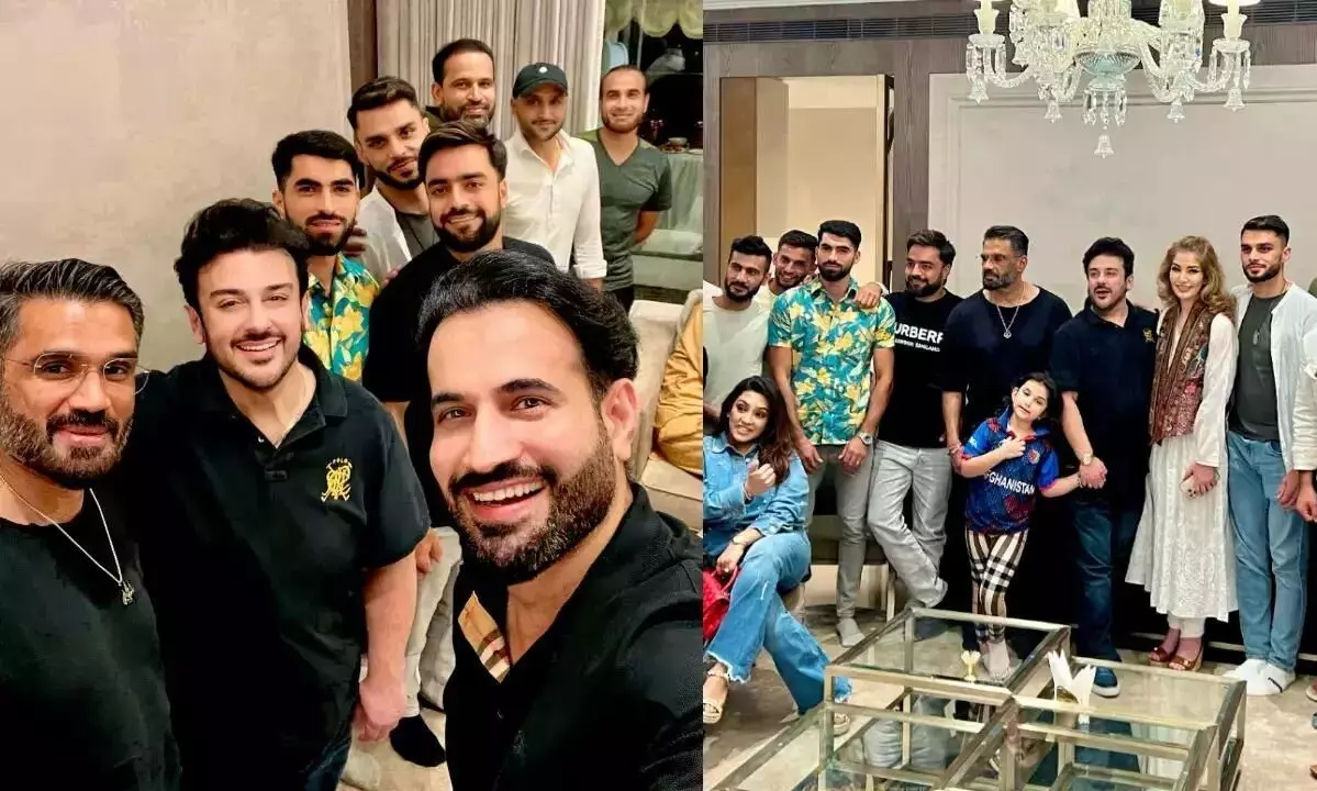Irfan Pathan hosts Afghanistan team for dinner at his Mumbai home
