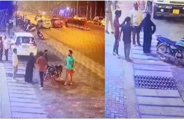 Woman in burqa beats down harassers at Aligarh petrol pump