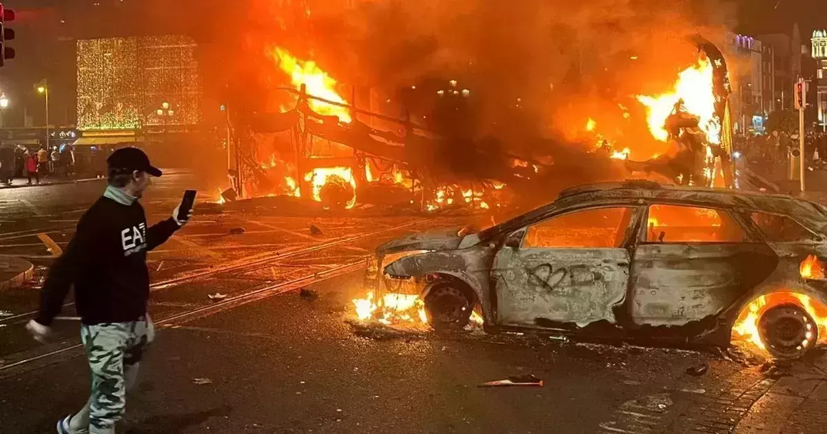 Clashes triggered in Dublin after children stabbed outside school