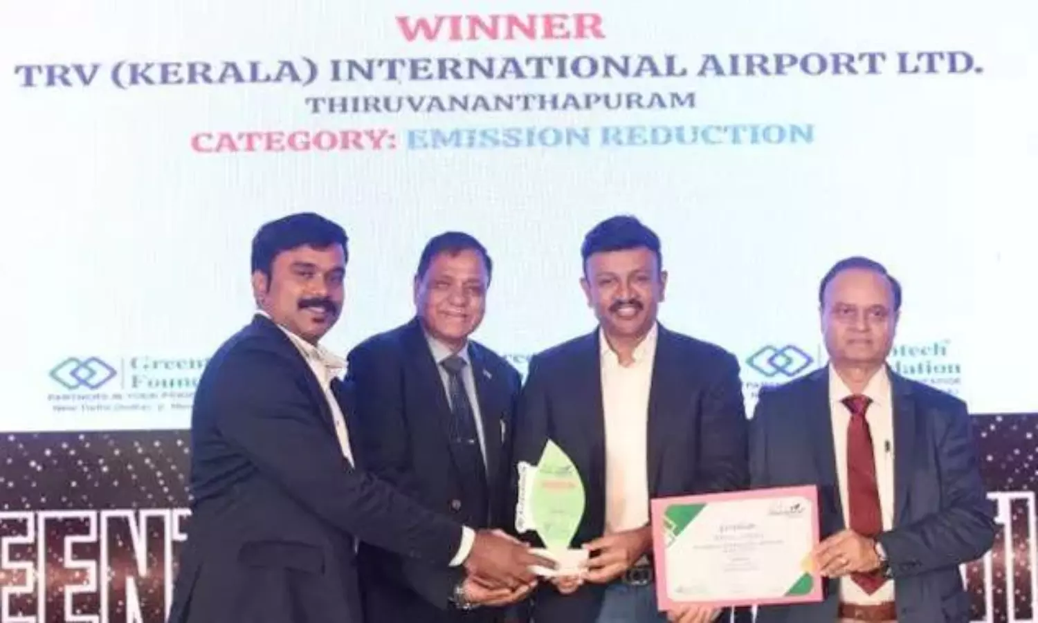 Thiruvananthapuram Airport honoured with Environmental Excellence Award