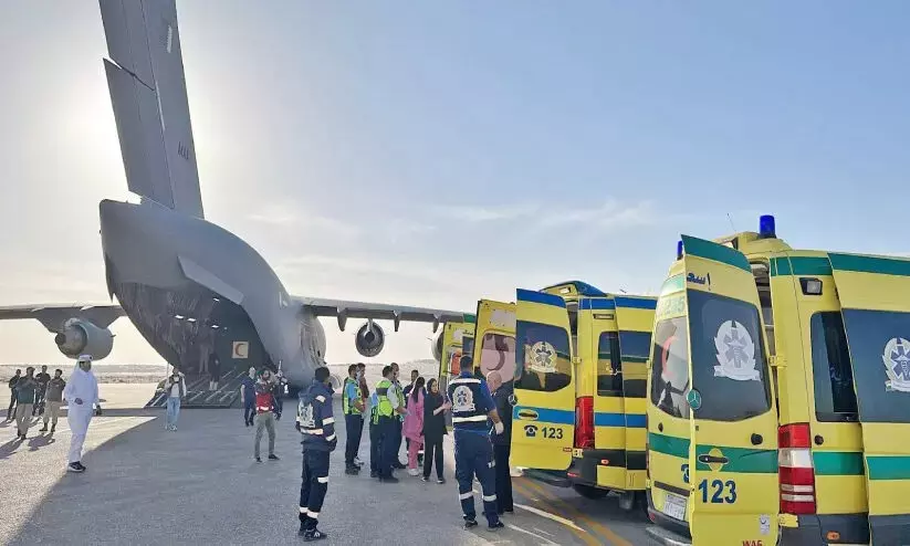 First group of injured Palestinians reach Doha for medical treatment