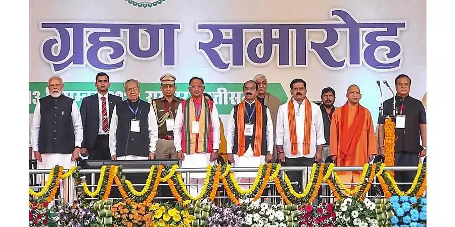 BJPs Vishnu Deo Sai sworn in as CM of Chhattisgarh