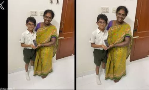 Young boy uses winnings from badminton tournaments to buy phone for family cook