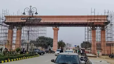 Ahead of Ram Temple consecration ceremony, road in Ayodhya adorned