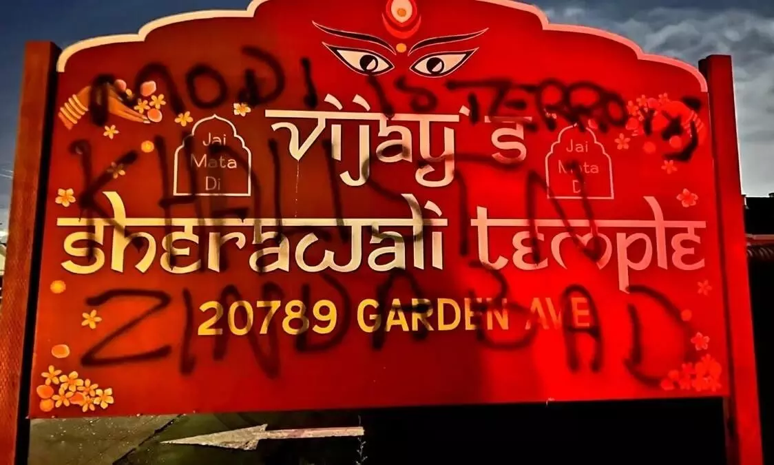 Hindu temple defaced in California with anti-India, pro-Khalistan graffiti