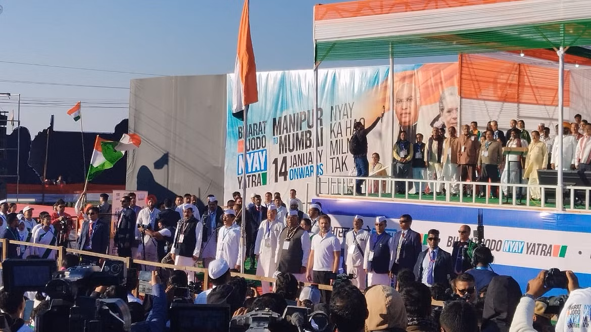 Rahul Gandhi kicks off  Bharat Jodo Nyay Yatra from Manipurs Thoubal