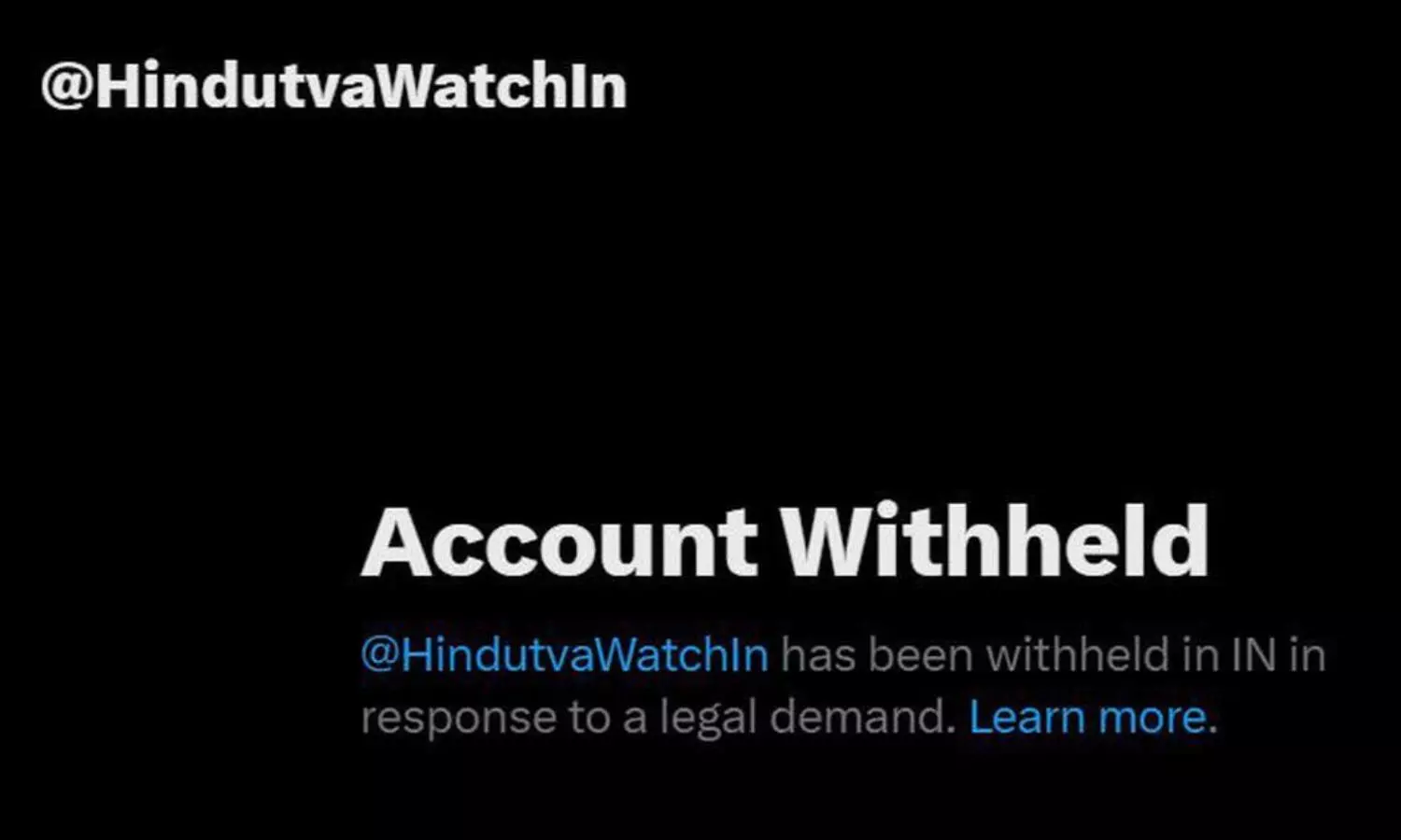 Centre pressures social media platform X to withhold Hindutva Watchs account