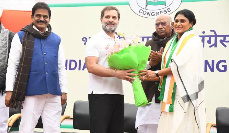 Y.S. Sharmila appointed Andhra Pradesh Congress president