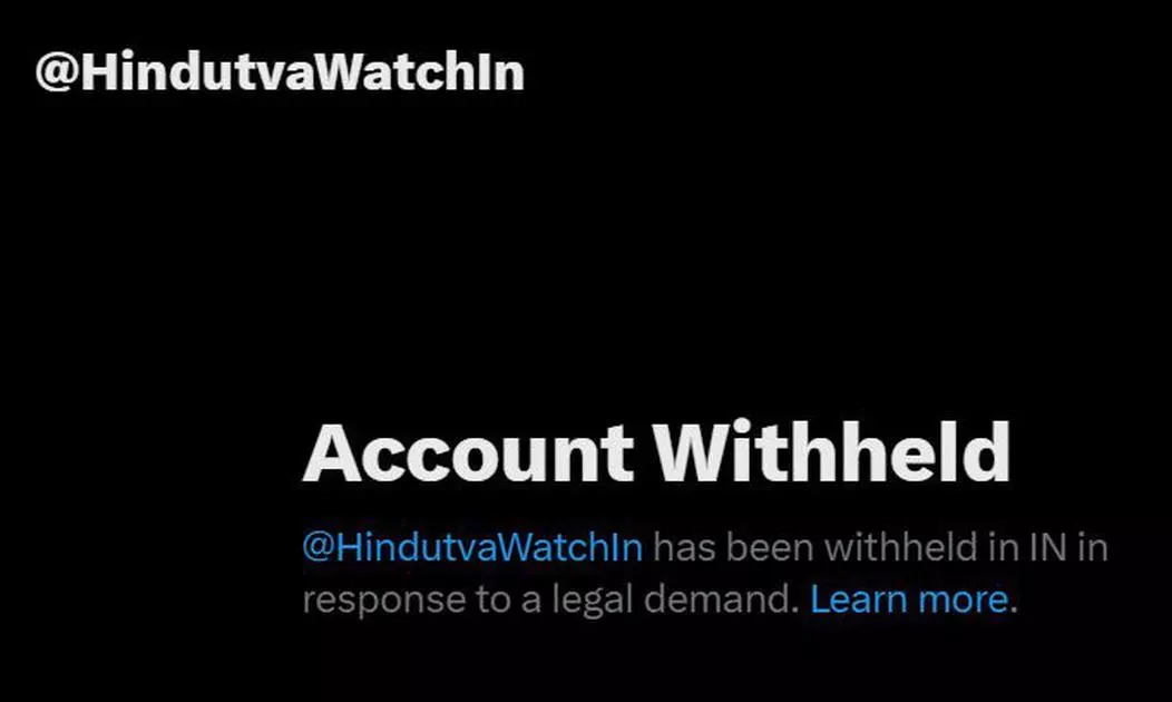 Centre pressures social media platform X to withhold Hindutva Watchs account Centre pressures social media platform X to withhold Hindutva Watchs account