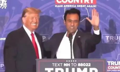 Trump calls Vivek Ramswamy ‘friend’ as crowds chant ‘VP’