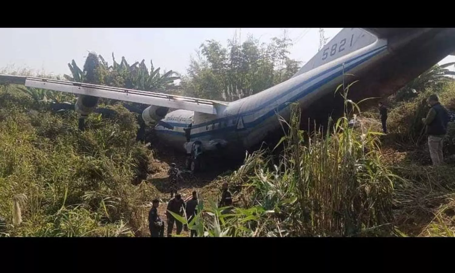 Myanmar military aircraft skids at Mizoram runway, 8 crew injured